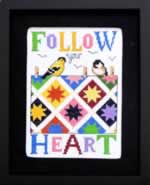 Follow Your Heart - Cross Stitch Pattern