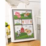 Farm Animals Birth Record - Cross Stitch Pattern