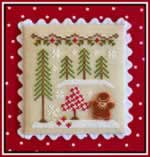 Gingerbread Girl and Peppermint Tree - Cross Stitch Pattern
