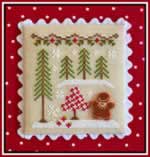 Gingerbread Girl and Peppermint Tree - Cross Stitch Pattern