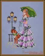 Rainy Day Stroll - Cross Stitch Pattern