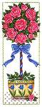 Rose Topiary - Cross Stitch 