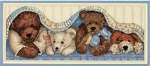 Peek-a-Boo Bears - Cross Stitch 