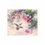 Hummingbird and Fuchsias - Cross Stitch Pattern