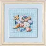 Shells on Blue - Cross Stitch Pattern