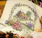 Hollyhock Cottage Quilt - Cross Stitch Pattern