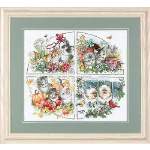 Four Seasons Kittens - Cross Stitch 