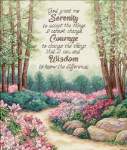 Serenity, Courage, and Wisdom - Cross Stitch