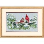 Winter Cardinals - Cross Stitch Pattern