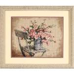 Roses on White Chair - Cross Stitch Pattern