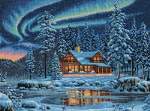 Aurora Cabin - Cross Stitch Pattern