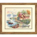 Peaceful Lake House - Cross Stitch Pattern