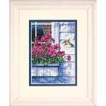 Flowers and Hummingbird - Cross Stitch Pattern