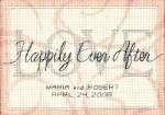 Happily Ever After Wedding Record - Cross Stitch Pattern