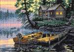 Morning Lake - Cross Stitch Pattern