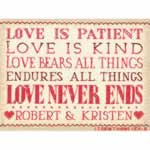 Love is Patient - Cross Stitch Pattern