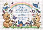 Gods Babies Birth Record - Cross Stitch Pattern