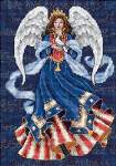 Patriotic Angel - Cross Stitch Pattern