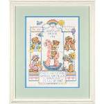 Bear Buddies Birth Record - Cross Stitch 