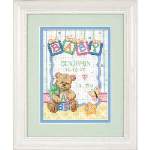 Baby Blocks Birth Record - Cross Stitch 