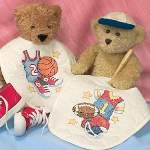 Little Sports Bibs - Cross Stitch 