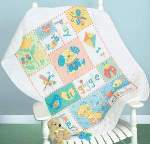 Patchwork Baby Quilt - Cross Stitch Pattern