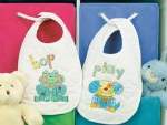 Patchwork Baby Bibs - Cross Stitch