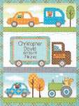 Happi Transport Birth Record - Cross Stitch Pattern