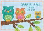 Owl Birth Record - Cross Stitch Pattern