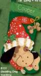 Dazzling Dog Stocking - Cross Stitch Pattern