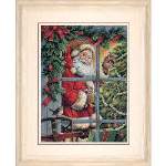 Candy Cane Santa - Cross Stitch Pattern