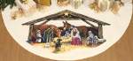 Nativity Scene Tree Skirt - Cross Stitch Pattern
