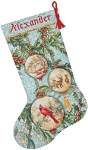 Enchanted Ornaments Stocking - Cross Stitch Pattern