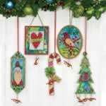 Jingle Bell Ornaments - Cross Stitch 