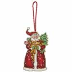 Santa Ornament - Cross Stitch Pattern