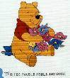 P is for Pansies, Posies and Pooh DS34032 - Cross Stitch Pattern