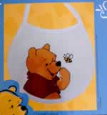 Bee Talk Bib - Cross Stitch