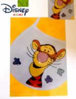 Tigger with Butterflies Bib - Cross Stitch