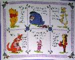 Winnie the Pooh Sampler - Cross Stitch Pattern