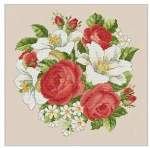 Roses and Lillies - Cross Stitch Pattern