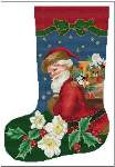 Christmas Rose Stocking - Cross Stitch Pattern