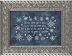 Ode to Snowflakes - Cross Stitch Pattern