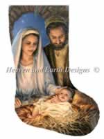 Stocking Holy Family - Cross Stitch Pattern
