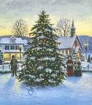 Town Christmas Tree - Cross Stitch Pattern