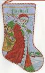 Santas Visit Stocking - Cross Stitch Pattern