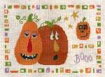 Pumpkins Booo - Cross Stitch Pattern