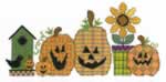 Fabric Pumpkins - Cross Stitch Pattern