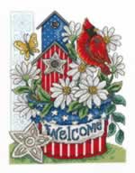 Patriotic Welcome - Cross Stitch Pattern