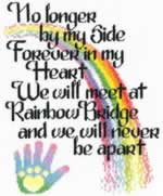 Lets Cross the Rainbow Bridge - Cross Stitch Pattern