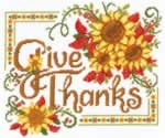 Give Thanks Sunflowers - Cross Stitch Pattern